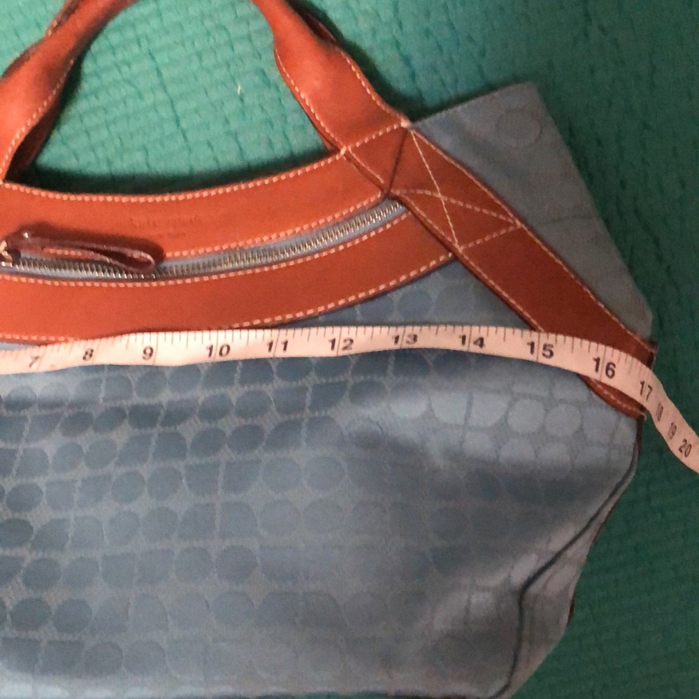 Kate Spade New York shoulde bag brown leather Straps & trim the Noel dot pattern - Picture 12 of 13